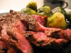 With brussells sprouts