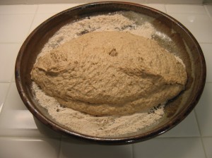 (7) Turned out for kneading