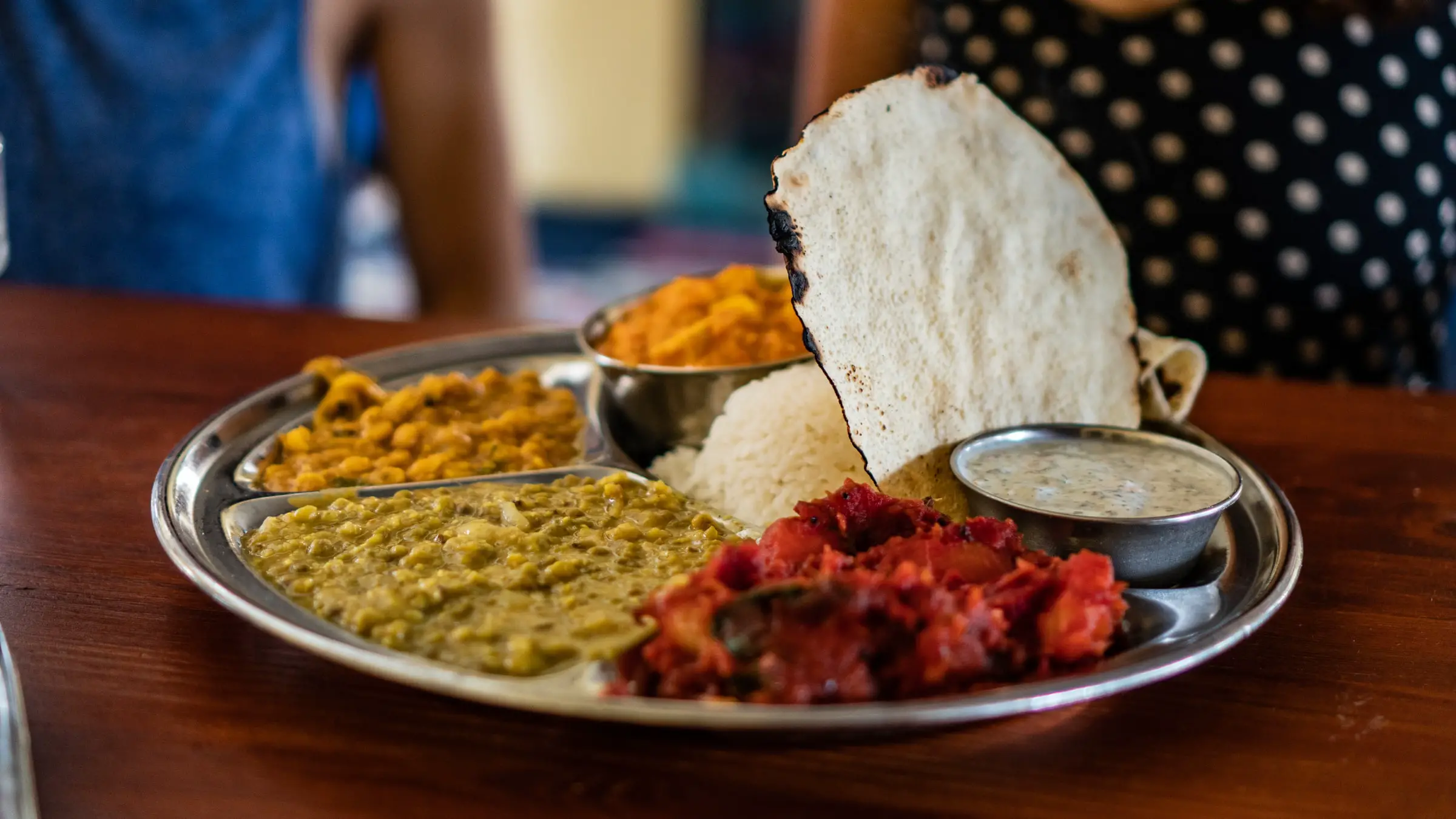 Indian Restaurant Plate